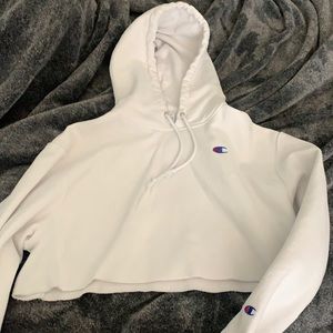 Cropped champion hoodie